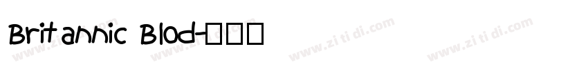 Britannic Blod字体转换